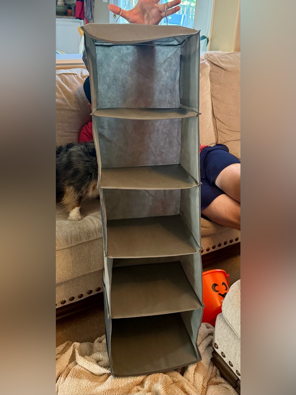 Foldable Hanging Closet Organizer - Gray